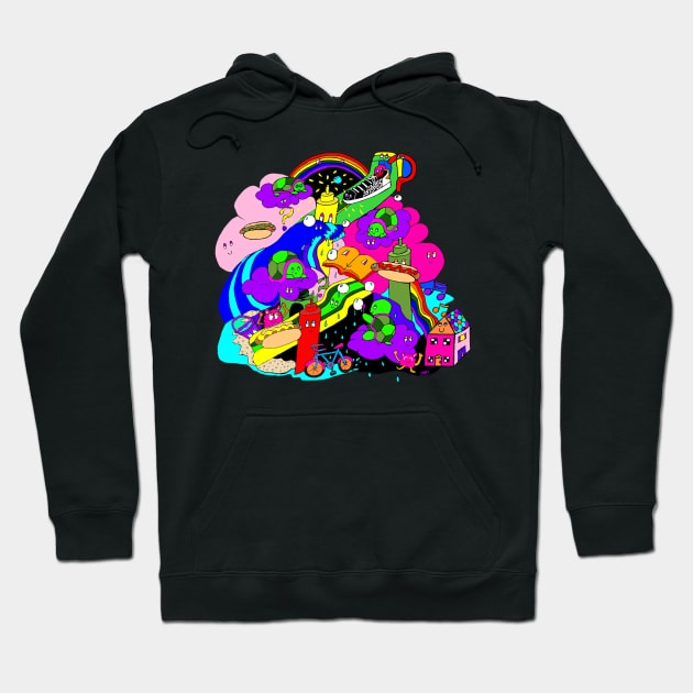 Turtle in the Clouds Hoodie by Sandy Mitsuko Art